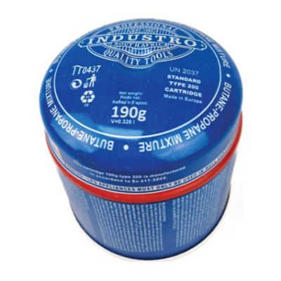 Show details for GAS CARTRIDGE 190gr - BUTANE (PROVIDUS) Picture of GAS CARTRIDGE 190gr - BUTANE (PROVIDUS)