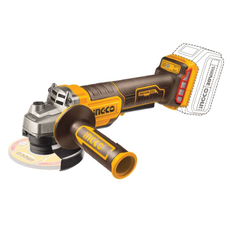 Picture of ANGLE GRINDER (INGCO) 20V CORDLESS 115mm SOLO