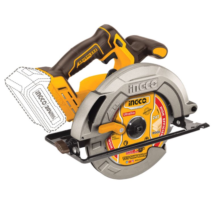 Picture of CIRCULAR SAW (INGCO) 20V CORDLESS 185MM SOLO