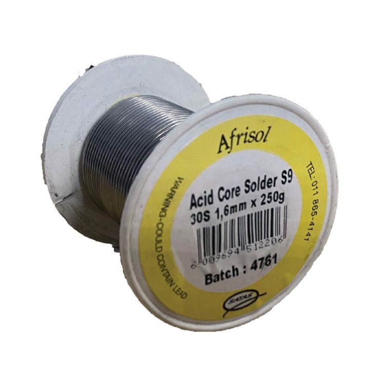 Picture of SOLDER ACID CORE 1.60mm/250g (PLUMBING)