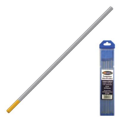 Show details for TUNGSTEN ELECTRODE (JWLD) 2% LANTHAIATED 1.6X150mm Picture of TUNGSTEN ELECTRODE (JWLD) 2% LANTHAIATED 1.6X150mm
