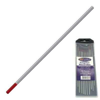Show details for TUNGSTEN ELECTRODE (JWLD) 2% THORIATED 2.4X150mm Picture of TUNGSTEN ELECTRODE (JWLD) 2% THORIATED 2.4X150mm