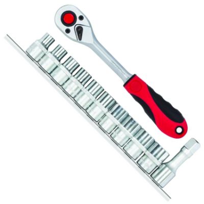 Show details for SOCKET SET 1/2"DR 12pc (RED) Picture of SOCKET SET 1/2"DR 12pc (RED)