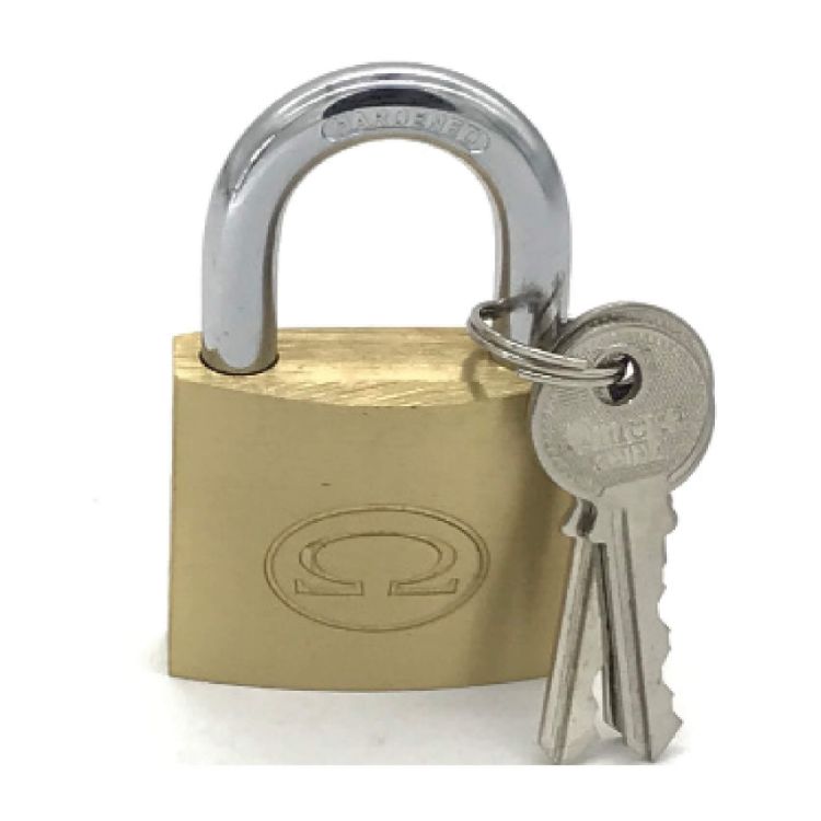 Picture of PADLOCK 25MM (OME) BRASS PRE-PACK