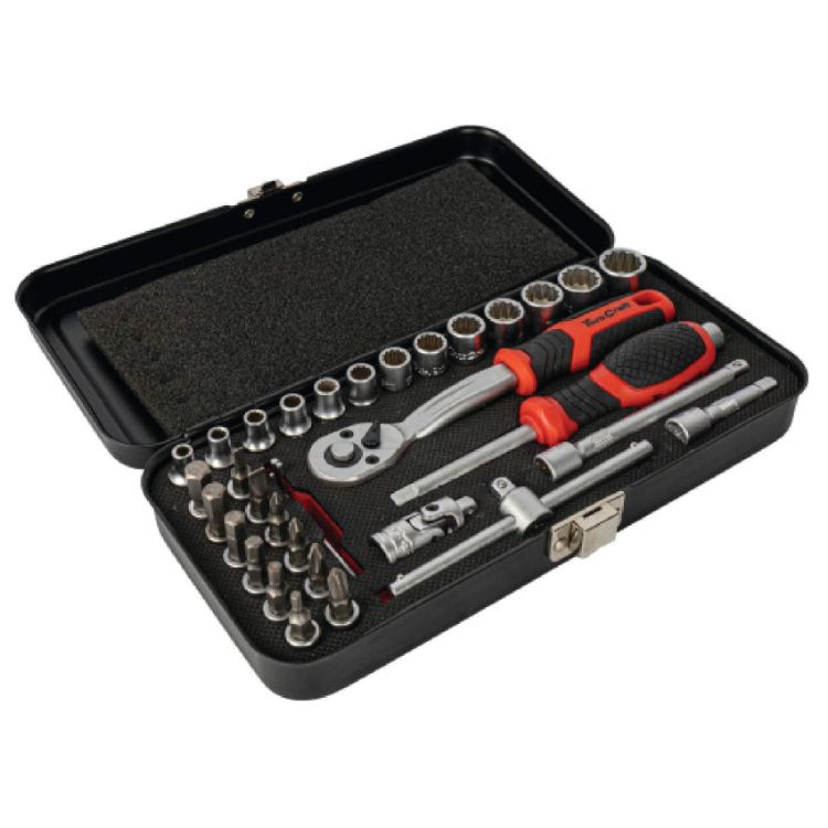 Picture of SOCKET & RATCHET SET 34PC 1/4"DR (TKT)