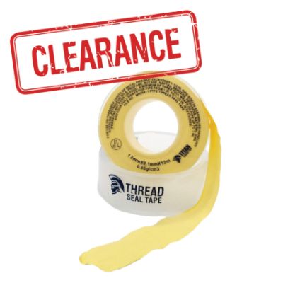 Show details for TAPE THREAD GAS SAFE PTFE 12mm x12m 0.100mm Picture of TAPE THREAD GAS SAFE PTFE 12mm x12m 0.100mm