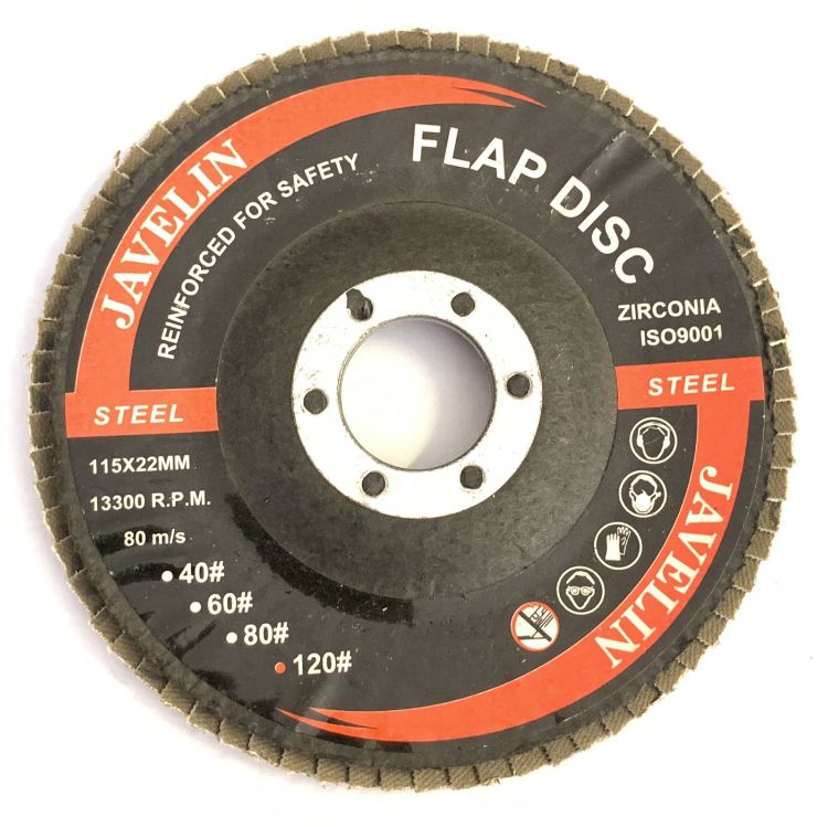 Picture of DISC FLAP G080 180mm (JAV) ZIRCONIUM - BLU