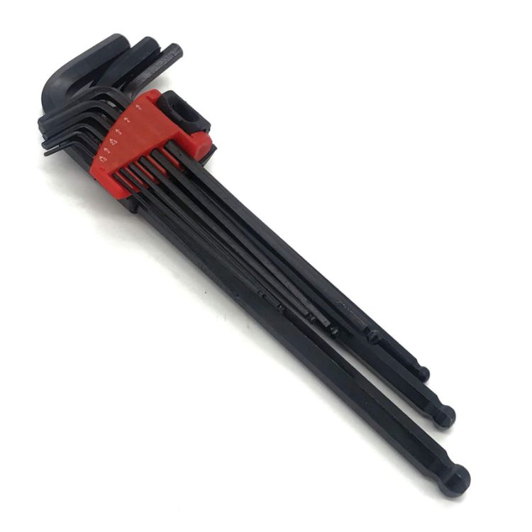 Picture of ALLEN KEY SET 09pc 01.5-10mm (OME) B/E + RED HLDR