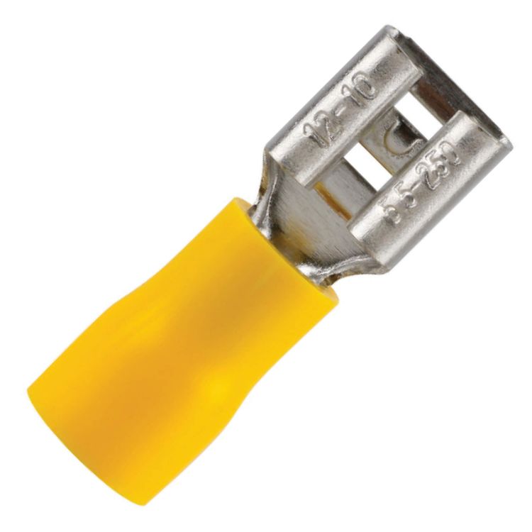 Picture of PRE LUGS YELLOW FEMALE 9.3MM