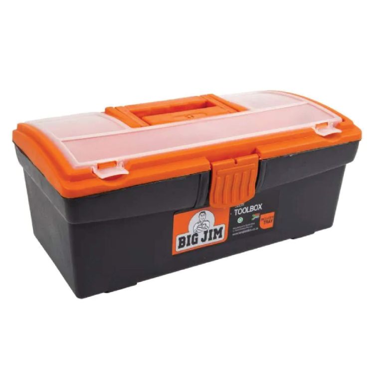 Picture of TOOLBOX ABS PLASTIC BLACK/ORANGE 32CM