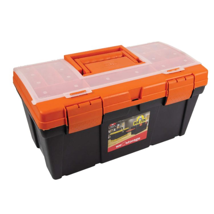 Picture of TOOLBOX ABS PLASTIC BLACK/ORANGE 48CM