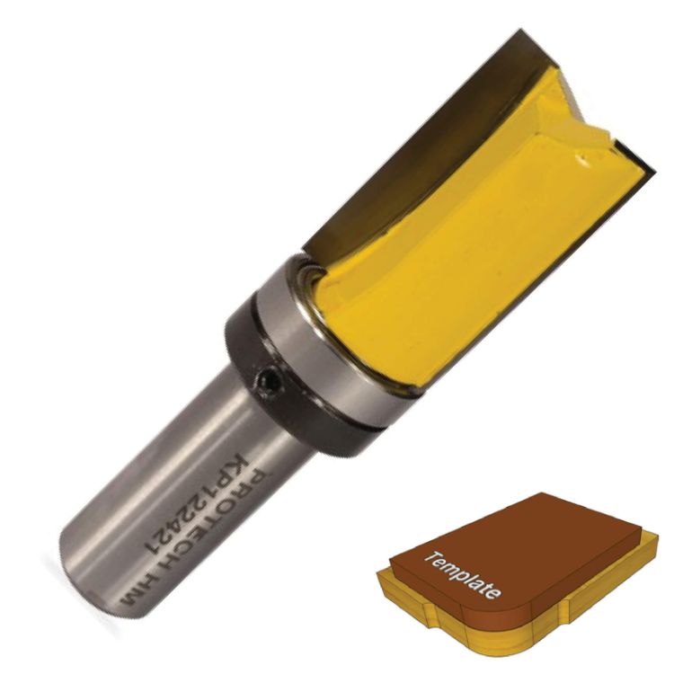 Picture of ROUTER PATTERN FLUSH TRIM BIT. WITH SHANK MOUNTED