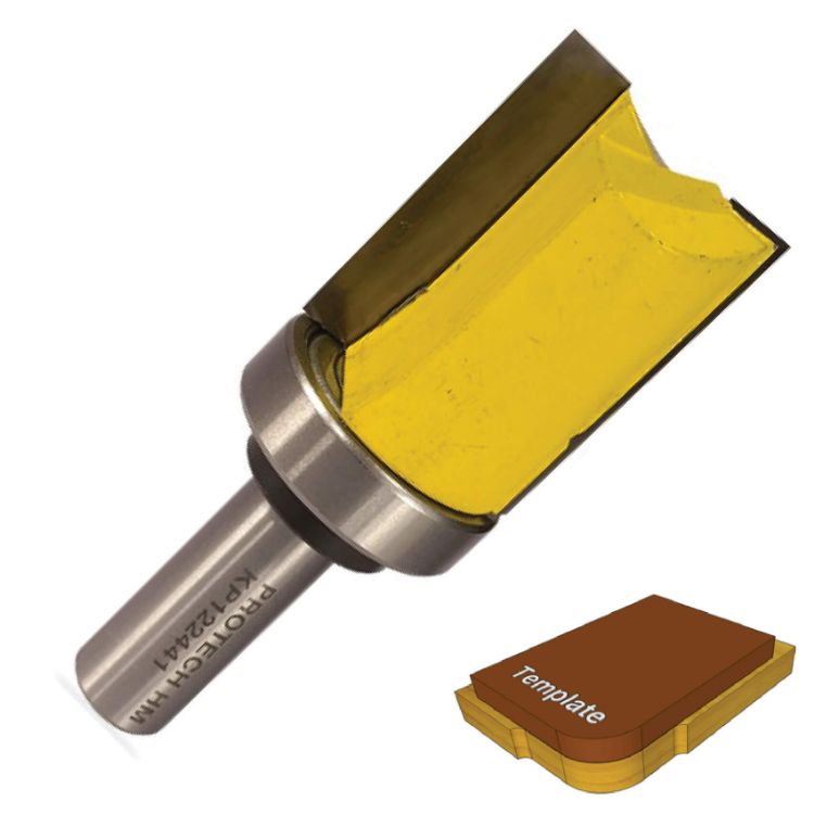 Picture of ROUTER PATTERN FLUSH TRIM BIT. WITH SHANK MOUNTED