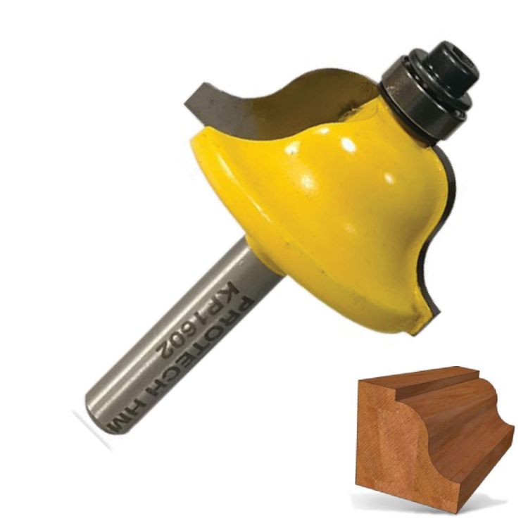 Picture of ROUTER ROMAN OGEE BIT 1 3/8" X 16MM (1/4" RADIUS)