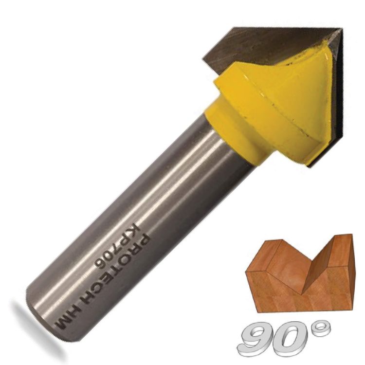 Picture of ROUTER V-GROOVE BIT TCT 1" X 1/2"SH