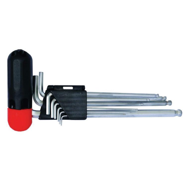 Picture of ALLEN KEY SET 09pc 01.5-10mm (TKRFT) B/E + HLDR