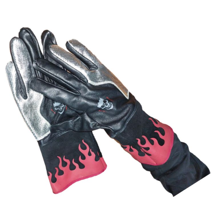Picture of GLOVES WELDING TIG (JAV) BLK/SIL/GRY