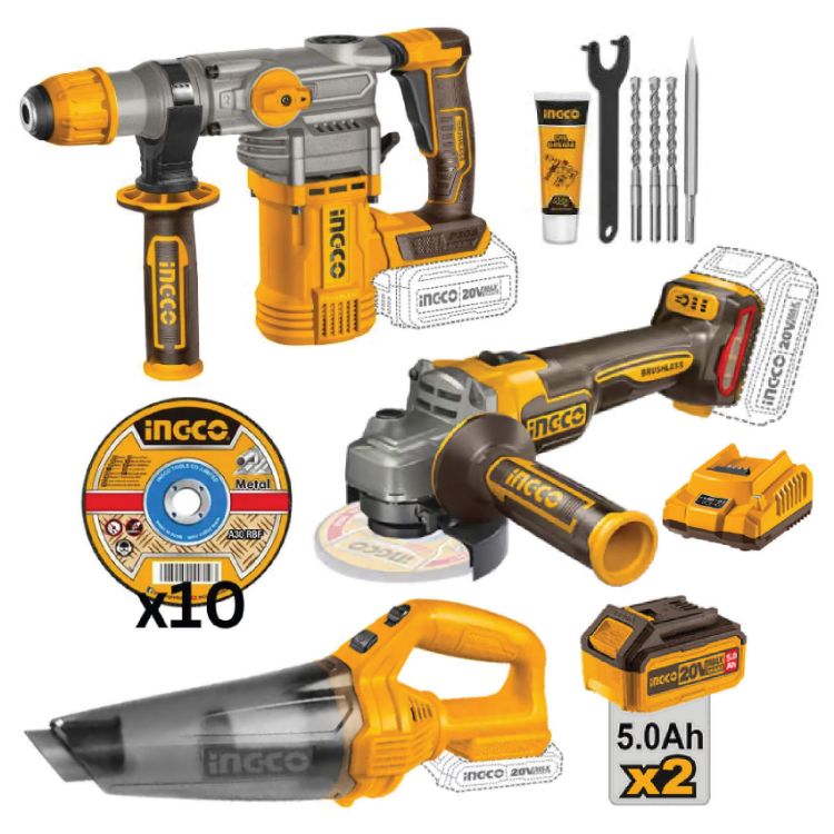 Picture of R/H DRLL/A/GRINDER/VACUUM COMBO KIT 3PC C/ESS