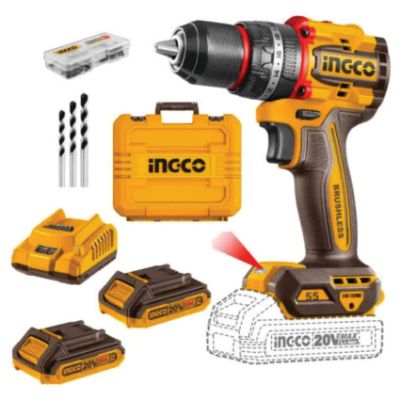 Show details for DRILL IMPACT (INGCO) 20V B/LESS 55Nm + 47PC KIT Picture of DRILL IMPACT (INGCO) 20V B/LESS 55Nm + 47PC KIT