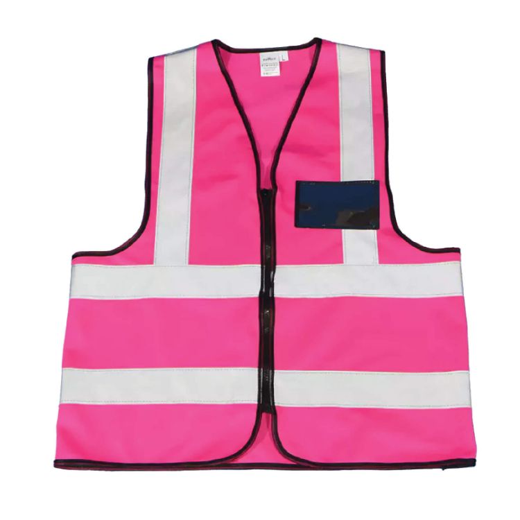 Picture of WAISTCOAT ECONOMY MATSAFE PINK (M)