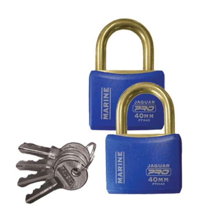 Picture of PADLOCK MARINE 50mm 2 PACK K/A PRO BLUE (JAGUAR)