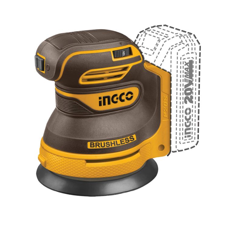 Picture of SANDER ORBITAL (INGCO) 20V CORDLESS 125MM SOLO