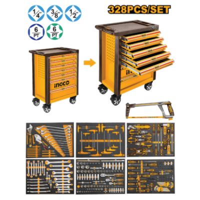Show details for TOOL TROLLEY 7 DRAWER 328PC (INGCO) Picture of TOOL TROLLEY 7 DRAWER 328PC (INGCO)