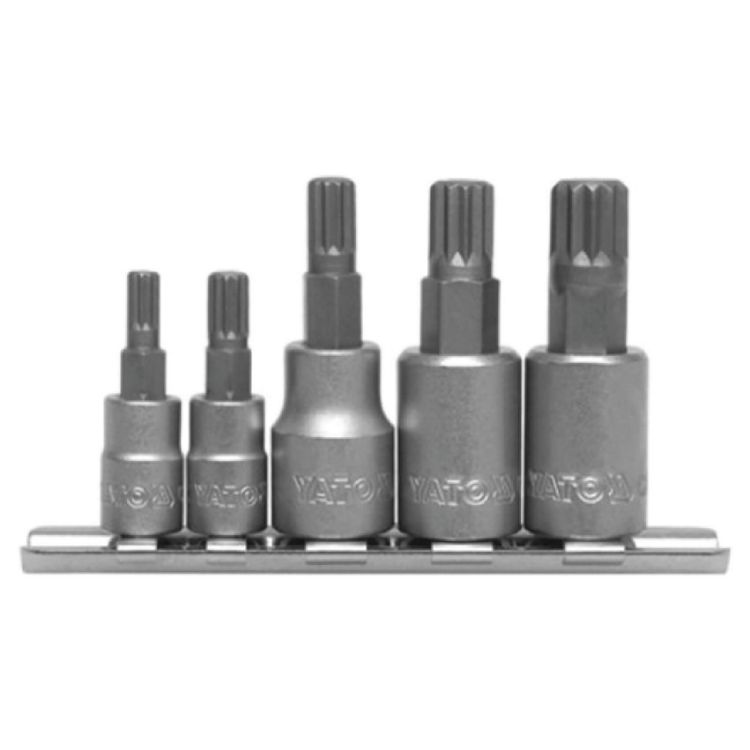 Picture of SOCKET SPLINE BIT SET 5PC (YATO) M5-M12