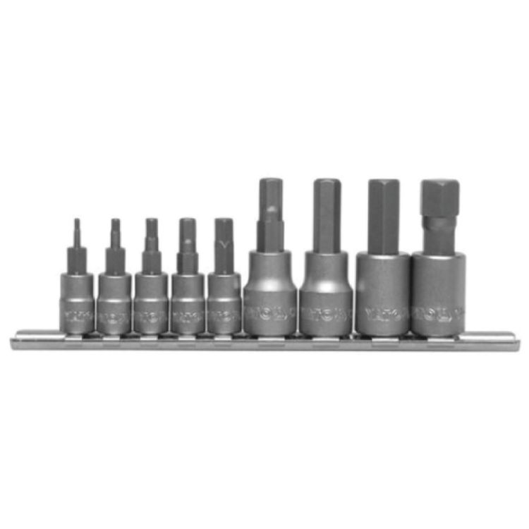 Picture of SOCKET HEX BIT SET 9PC (YATO) H2-H12
