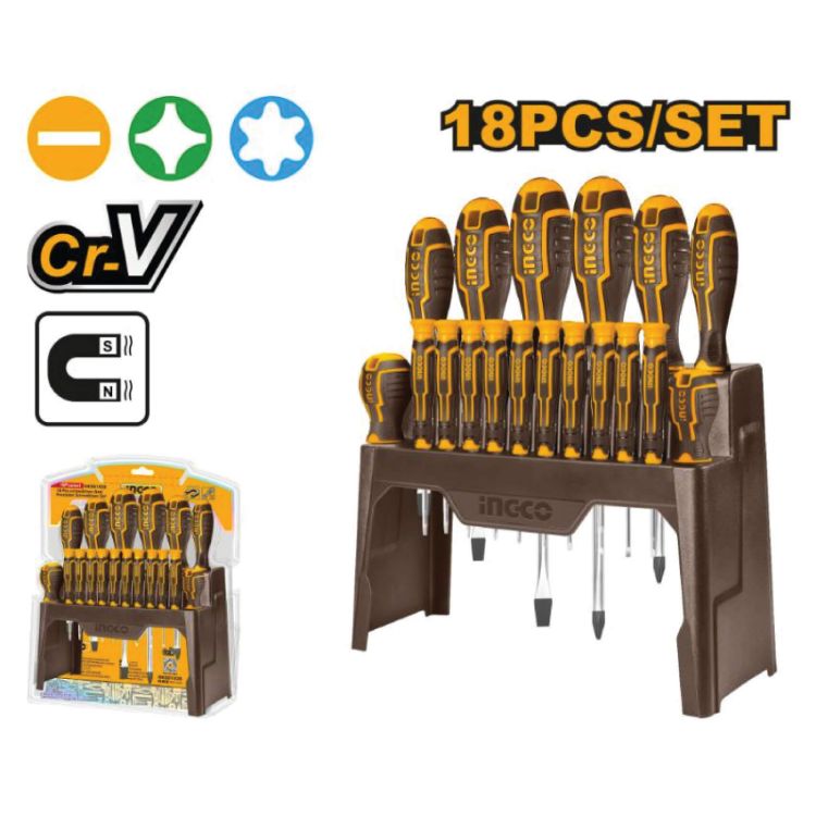 Picture of SCREWDRIVER PRECISION SET 18PCS (INGCO)
