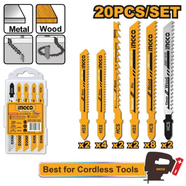 Picture of BLADE JIGSAW SET 20PCS (INGCO)