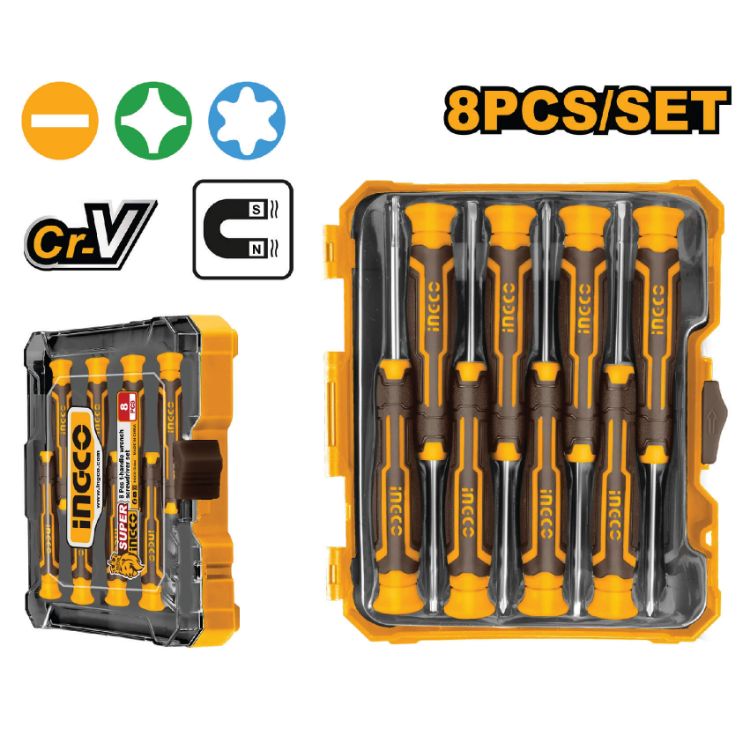 Picture of SCREWDRIVER PRECISION SET 8PCS (INGCO)