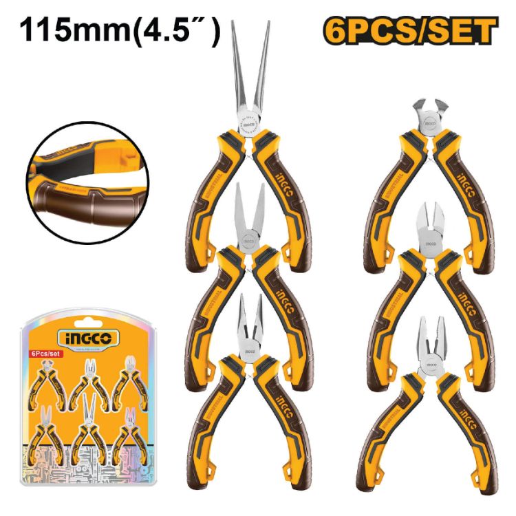 Picture of PLIER MINI SET (INGCO) 6PCS
